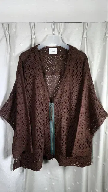 [ SANTAKU ] shear mesh cardigan
