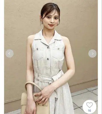 SNIDEL 사파리 디테일 원피스