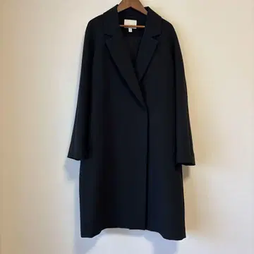 H&M 블랙 더블 버튼 체스터 코트 160/B8A