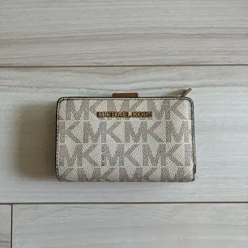 MICHAEL KORS 접이식 지갑 베이지