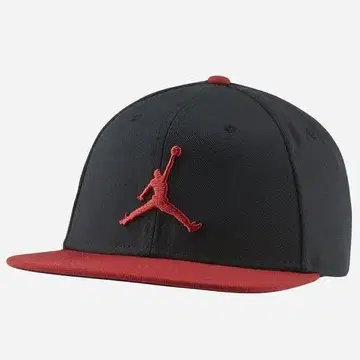 NIKE 나이키 조던 프로 점프맨 스냅백 캡 블랙 레드