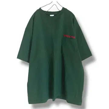 WEEKEND CAMBER 다크 그린 티셔츠 X-LARGE