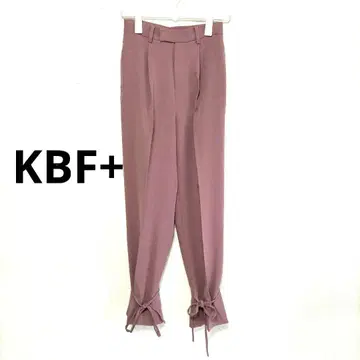 KBF+ 밑단 주름 팬츠 36 KBF 리본