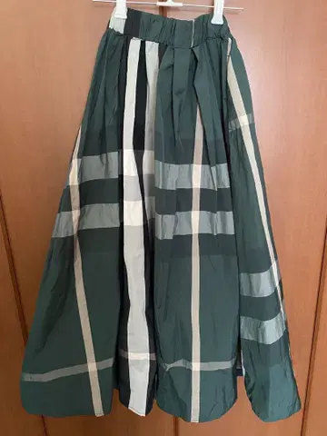 롱 스커트 여성용 체크