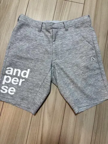 and per se 그레이 로고 팬츠