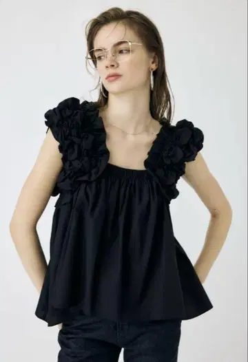 moussy SHOULDER FRILLS 상의