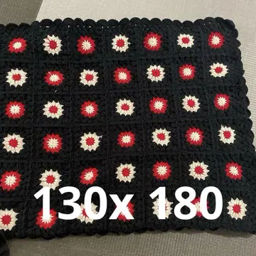핸드메이드 손뜨개 담요 그래니 스퀘어 코바늘 뜨개질 니트