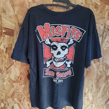해외 구제 의류 Misfits 티셔츠 New Jersey 1977