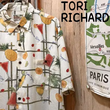 TORI RICHARD 트리리차드 알로하 셔츠 L 구제 의류 (1783)