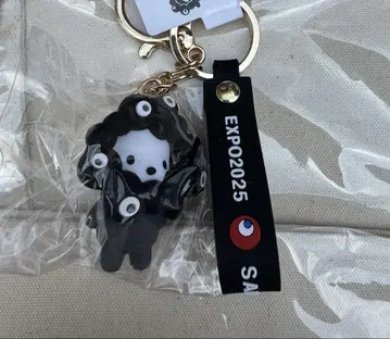 오사카 간사이 엑스포 산리오 검은색 먝먝 포차코 블랙 키링