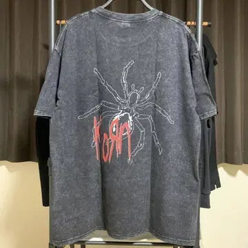 KORN 빅 로고 티셔츠 백 프린트 뉴 메탈 라우드