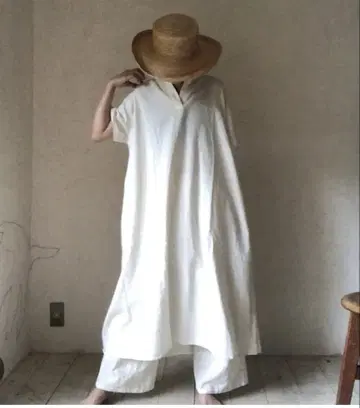A HOPE HEMP 헴프 오가닉 코튼 스키퍼 원피스