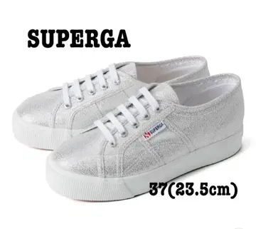 SUPERGA 실버 라메 37 23.5cm