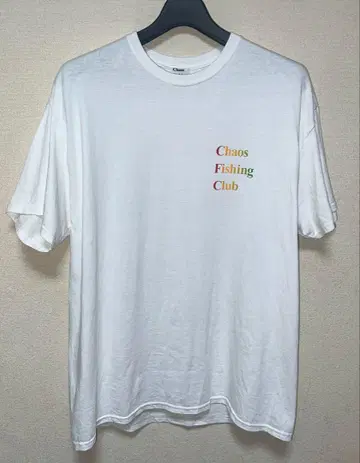 CHAOS FISHING CLUB T셔츠 화이트 XL
