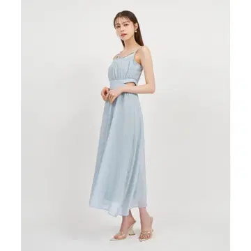 로얄 파티 시어 체크 캐미 플레어 원피스 FS 컨디션 최상