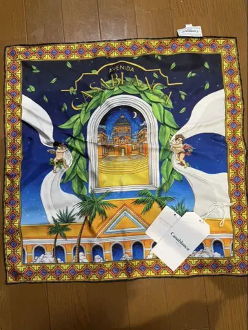 새상품 Casablanca 카사블랑카 SILK SCARF 실크 스카프