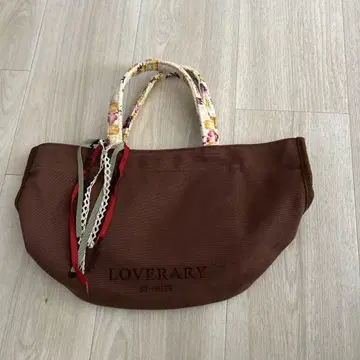 LOVERARY 브라운 토트백