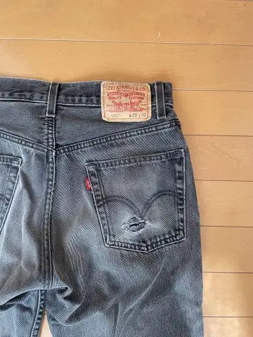 Levi's 505 그레이 데님 29x32 빈티지