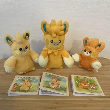 포켓몬 푹신 손바닥 봉제인형 빠모, 빠모트, 파모트 세트