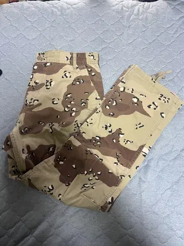 카모 패턴 바지