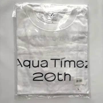 Aqua Timez 20주년 티셔츠 화이트 L 사이즈