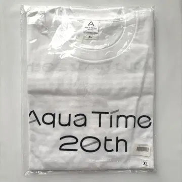 Aqua Timez 20주년 티셔츠 화이트 XL 사이즈