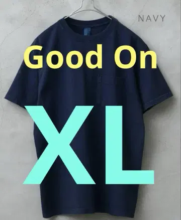 새상품 Good On 네이비 티셔츠 XL 포켓티