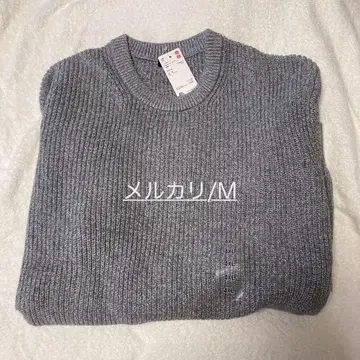 택 포함 새상품 유니클로 미들게이지 아제 크루넥 스웨터 4XL