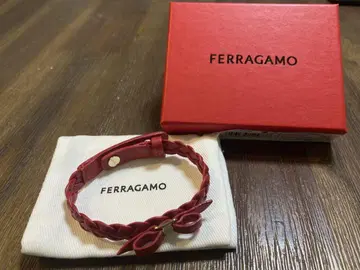 [ 새상품 미사용 ] FERRAGAMO 레드 팔찌 가죽