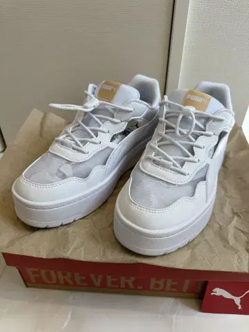 PUMA 코트 랠리 스카이 뮬 스니커즈 샌들 새상품급 22.5