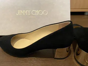 JIMMY CHOO 블랙 스웨이드 펌프스 36.5