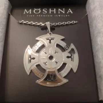 MOSHNA 실버 크로스 목걸이