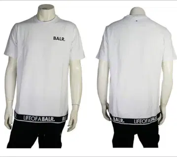 새상품급 BALR. 화이트 T셔츠