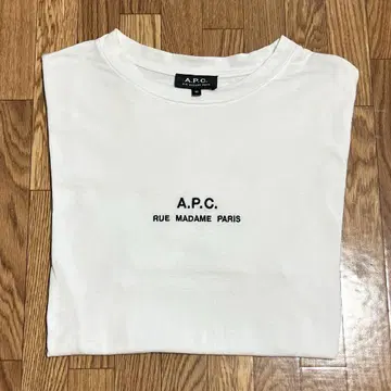 [새상품급] 아페쎄 A.P.C 티셔츠 화이트 사이즈 M