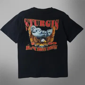 90s Sturgis 바이크 이벤트 이글 티셔츠 USA 제 블랙 L 상당