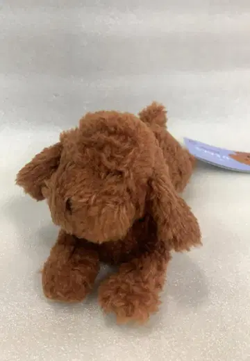 미사용 산레몬 무릎 강아지 토이 푸들 브라운 SS 봉제 인형