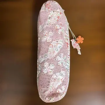 캐샤렐 꽃과 새 무늬 접이식 양산 케이스 포함