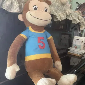 오자루의 조지 봉제 인형 숫자 5