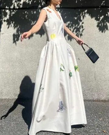 택 포함 새상품 ELEANOR LINEN LIKE DRESS AMERI