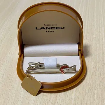 LANCEL 실버 넥타이핀 말굽 모티브
