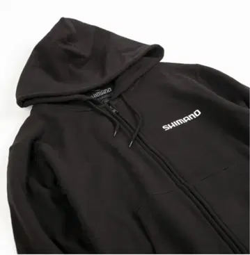 SHIMANO Big Logo Zip-up Hoodie Black