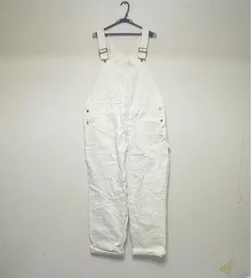 90년대 Sears Roe Bucks 화이트 오버롤