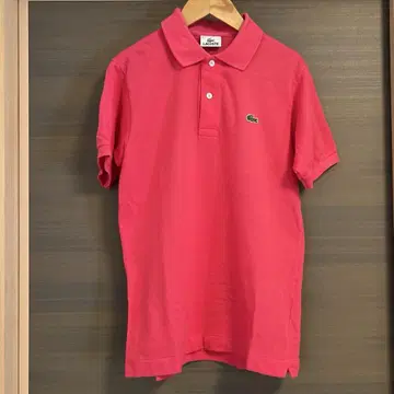 LACOSTE 핑크 피케 셔츠 사이즈 2