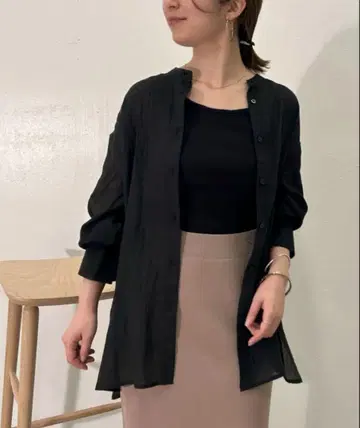 밴드 카라 거즈 셔츠 제나 jena 저널 스탠다드