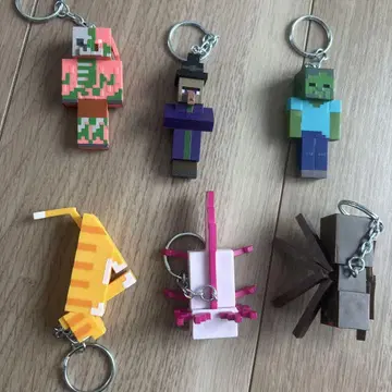 Minecraft 캐릭터 스트랩 6개 세트