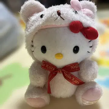 헬로키티 귀 달린 후드 봉제 인형