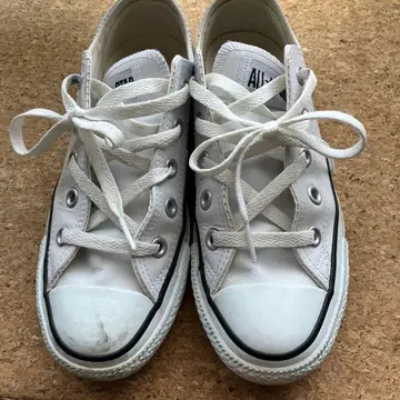 CONVERSE 화이트 스니커즈 JPN 22.5