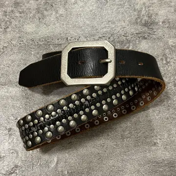 y2k archive grunge leather belt
