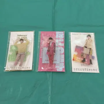 오오하시 카즈야 아크릴 스탠드 3세트 공식 사진 나니와단시 정품