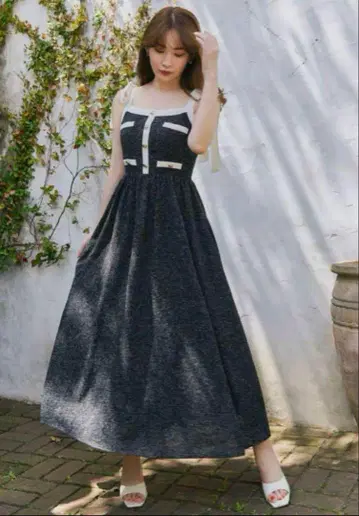 Herlipto Verona Tweed Long Dress black M